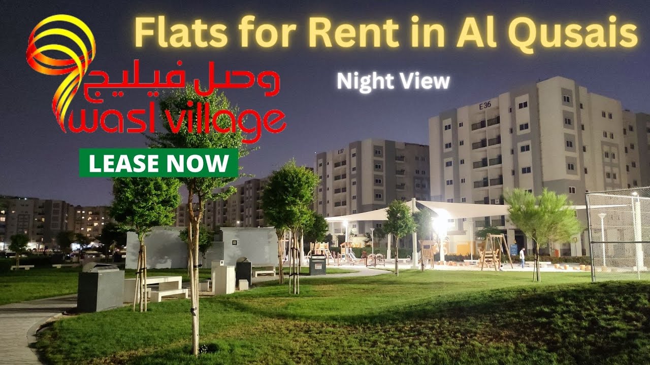 Night View Wasl Village | Flats for Rent in Al Qusais | Studio, 1,2 and 3 Bedroom Apartments, Hindi