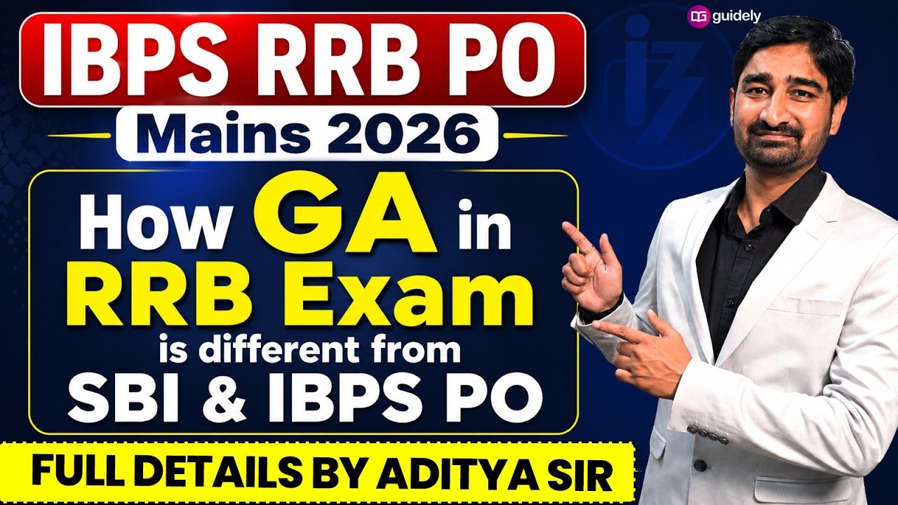 IBPS RRB PO Mains 2026 | How GA in RRB Exam is different from SBI & IBPS PO? | Aditya Sir