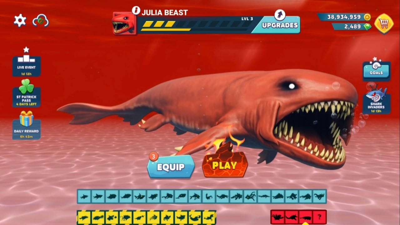 NEW JULIA BEAST PLAYABLE IN HUNGRY SHARK EVOLUTION - Hungry Shark Evolution