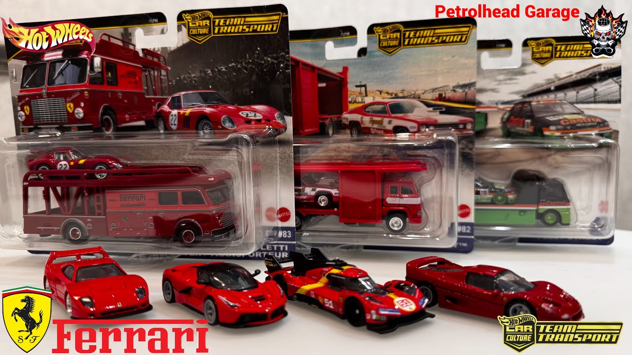 Ferrari 2025 и Team Transport от Hot Wheels