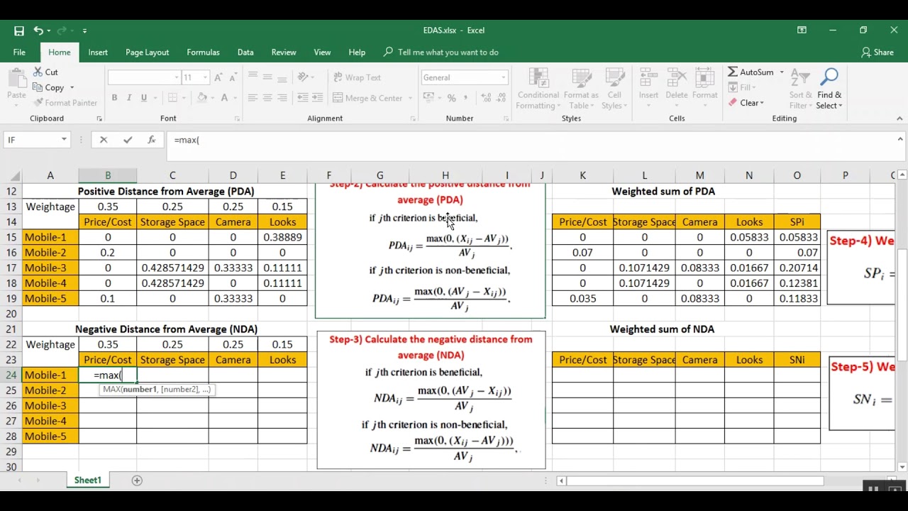Evaluation Based on Distance from Average Solution  - EDAS