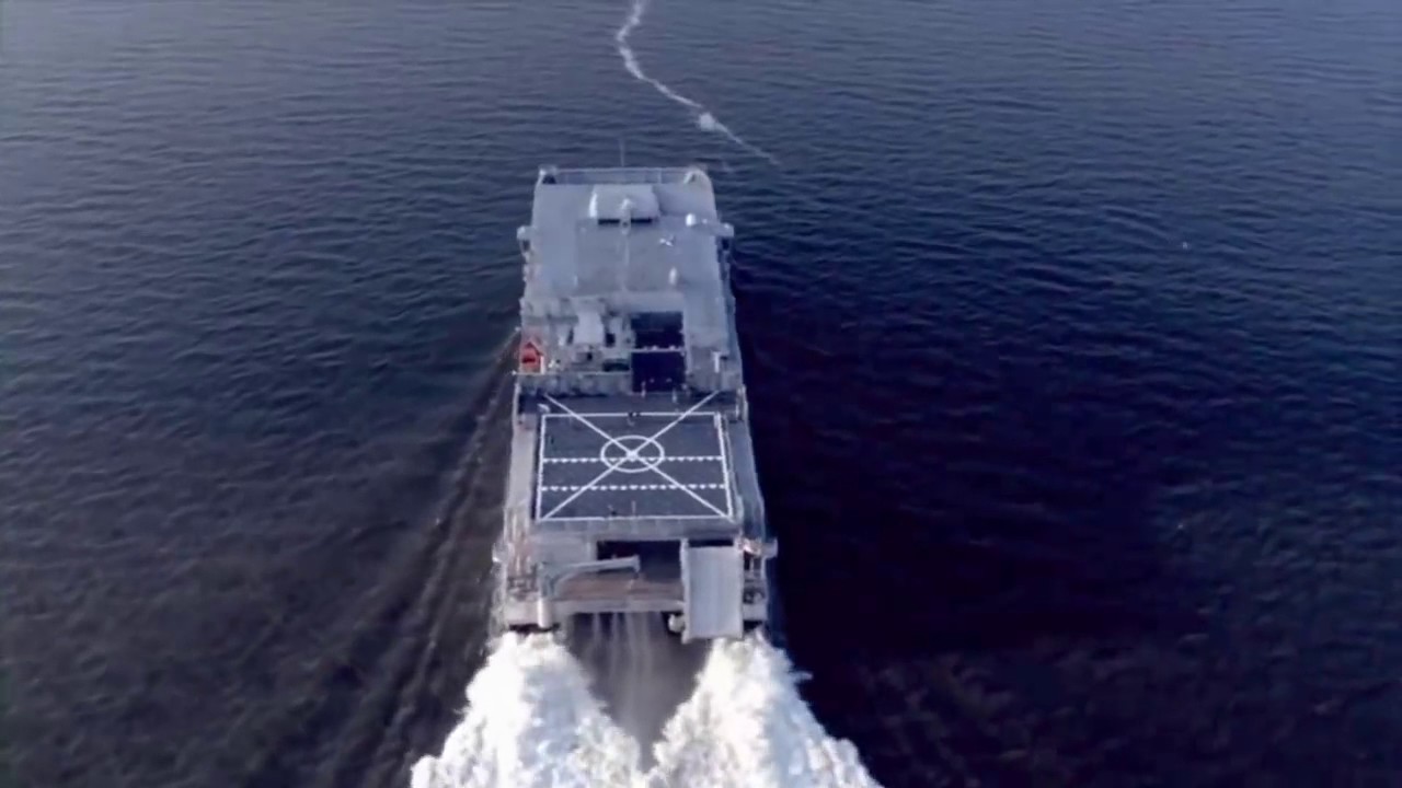 Austal   USNS Spearhead Joint High Speed Vessel 1 JHSV 1 720p