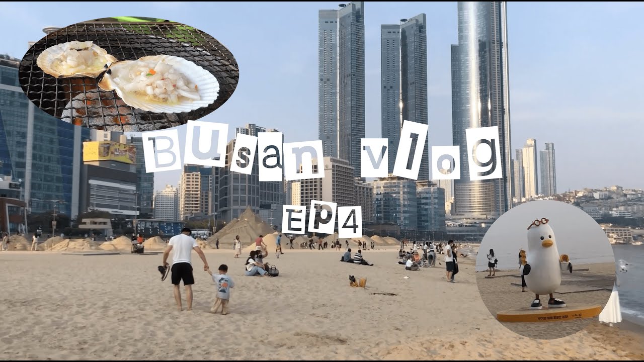🇰🇷 busan vlog | seafood lunch, taejongdae danubi train, haeundae beach [EP4]