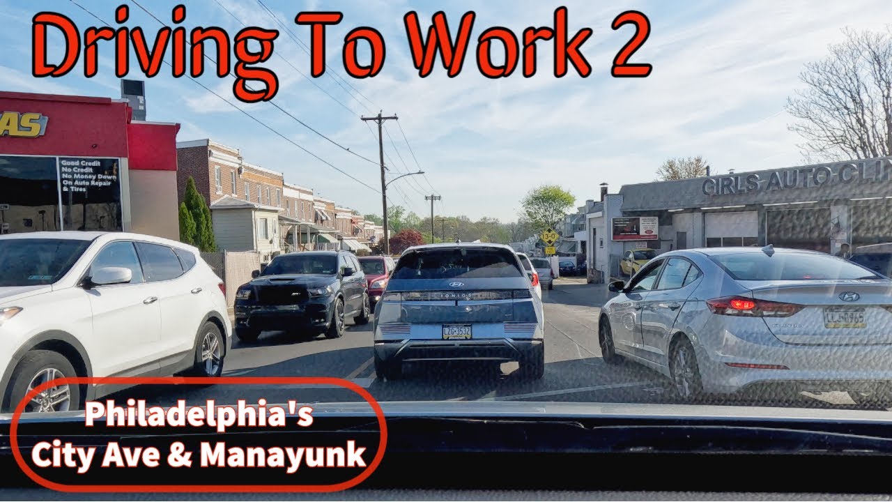 Another drive to work... New location but more traffic. Nice ride through City Ave and Manayunk