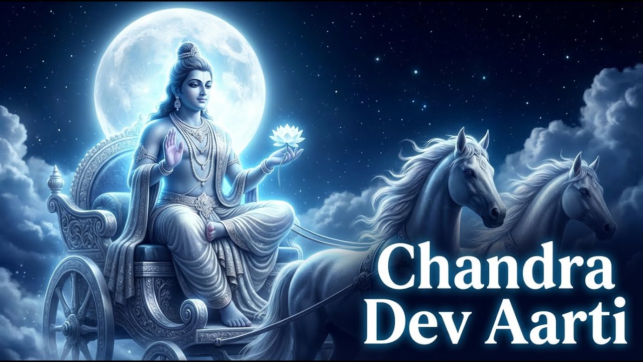 Chandra Dev Aarti | Moon God Aarti | Somvar Special Chandra Puja | Peace & Mental Strength