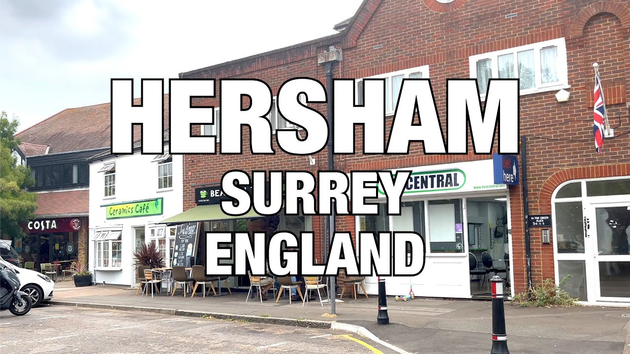 Hersham Street View, Surrey, UK, England 🇬🇧, 2022 4K HDR