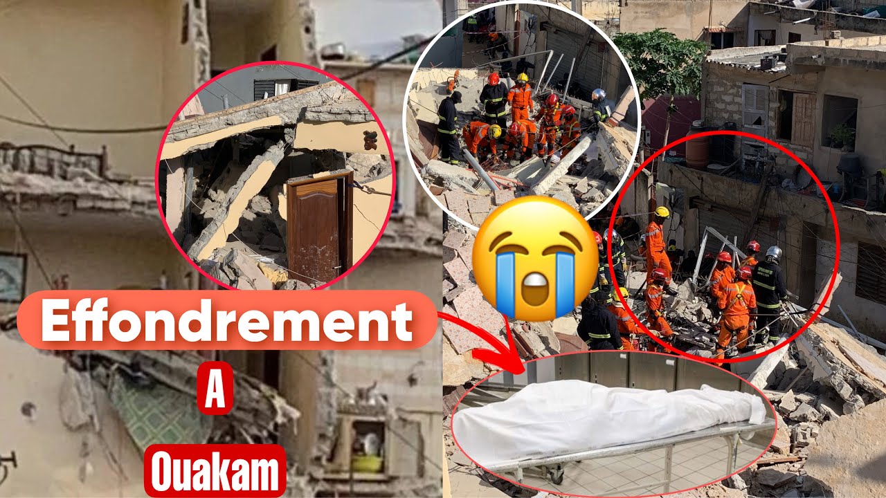 Effondrement d’une maison à Ouakam, le Bilan s’alourdit découvrez le nombre de décès enregistrés