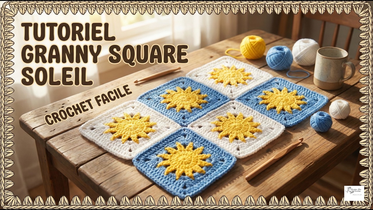 Granny soleil au crochet @AlextitiaTutoCrochet