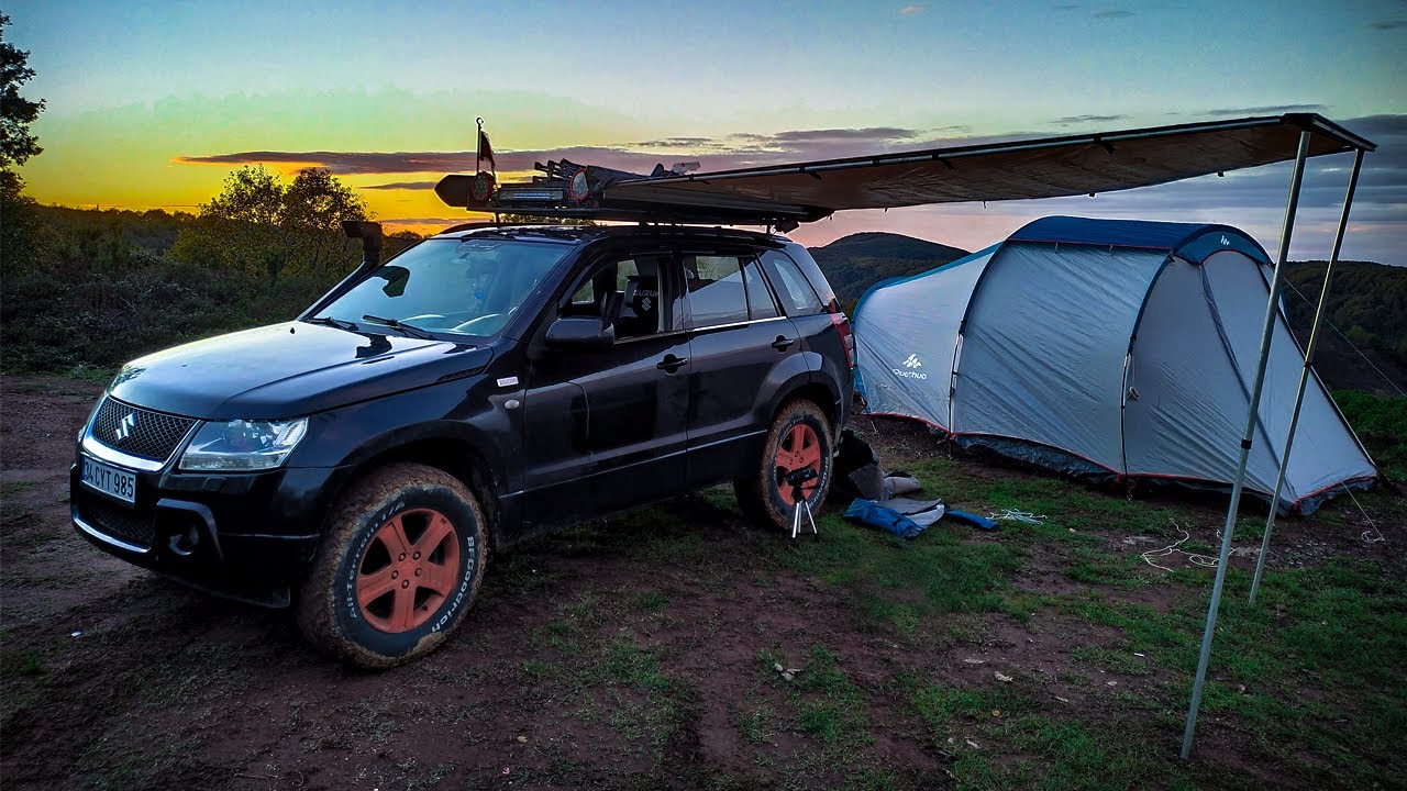 Кемпинг Suzuki Grand Vitara - Палатка кечуа как дома