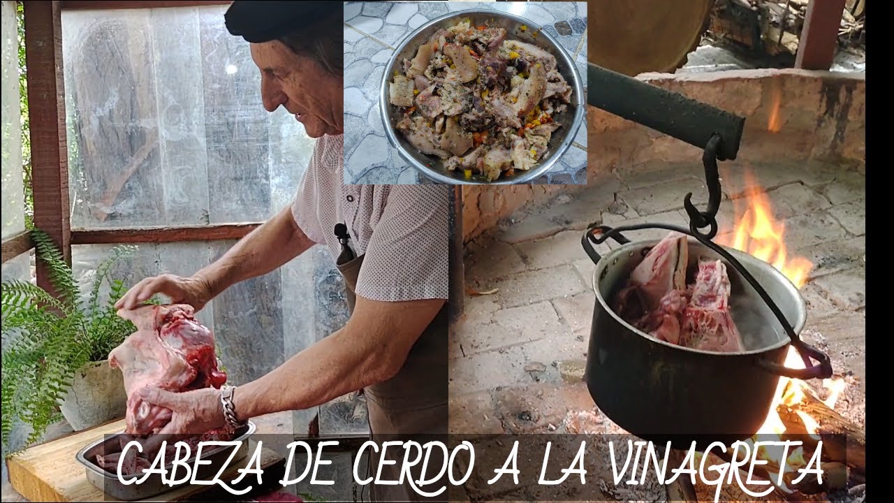 Cabeza de cerdo a la vinagreta