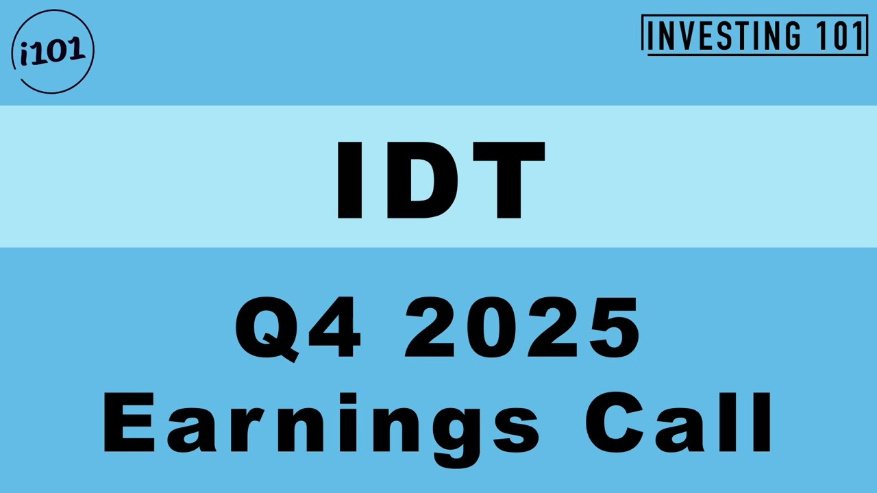 IDT Q4 2025 Earnings Call l Q4 2025 Earnings Call Conference Call