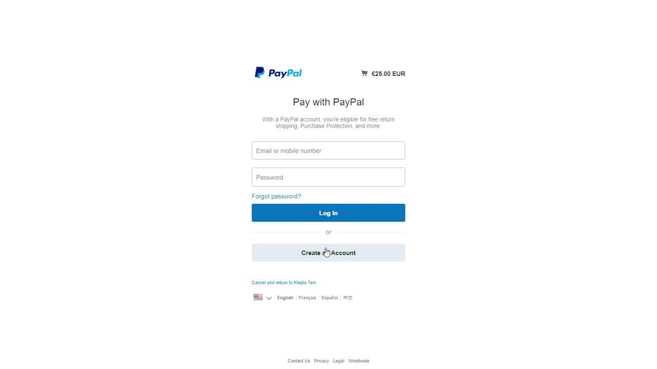 Tutorial si te blesh nje kurs me PayPal
