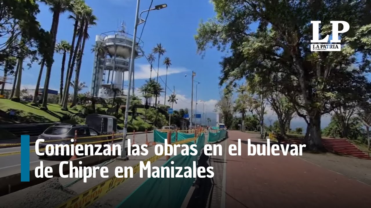 Comienzan las obras en el bulevar de Chipre en Manizales