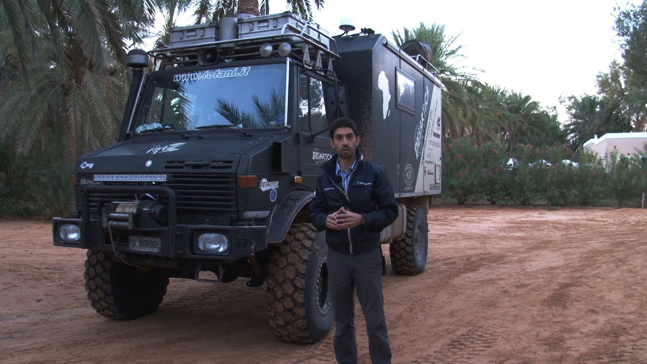 Un Unimog nel deserto Tunisino