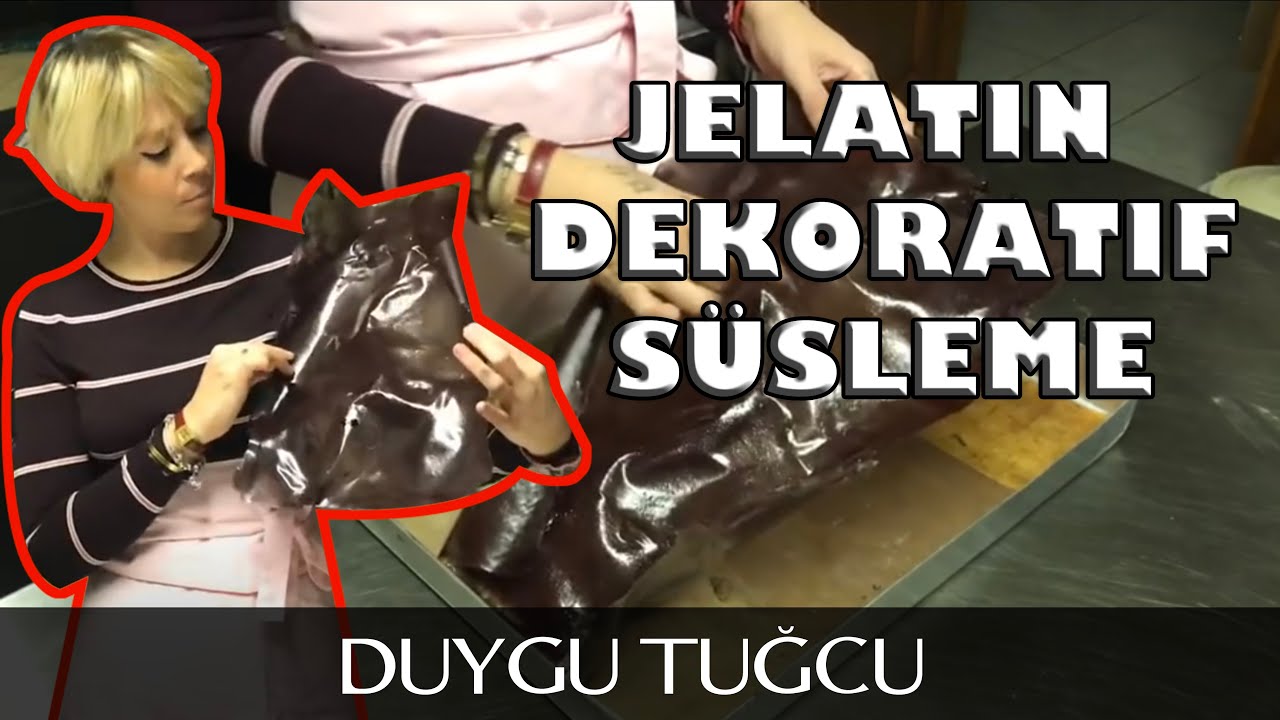Jelatin ile Dekoratif Süsleme Nasıl Yapılır? |  - Chef Duygu Tugcu