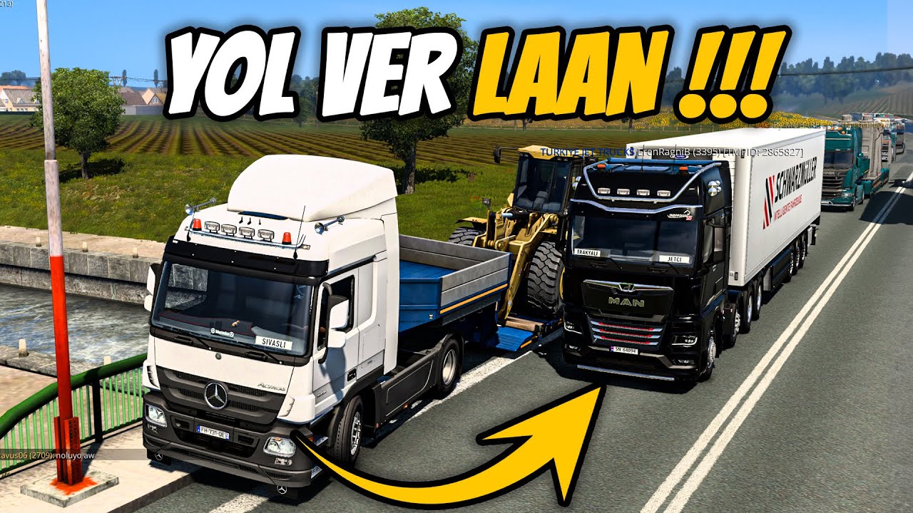 EMNİYET ŞERİDİNDEN KAYNAK YAPTIM MEVZU ÇIKTI !! | MERCEDES ACTROS İLE DOZER ÇEKTİM | TRUCKERSMP ETS2