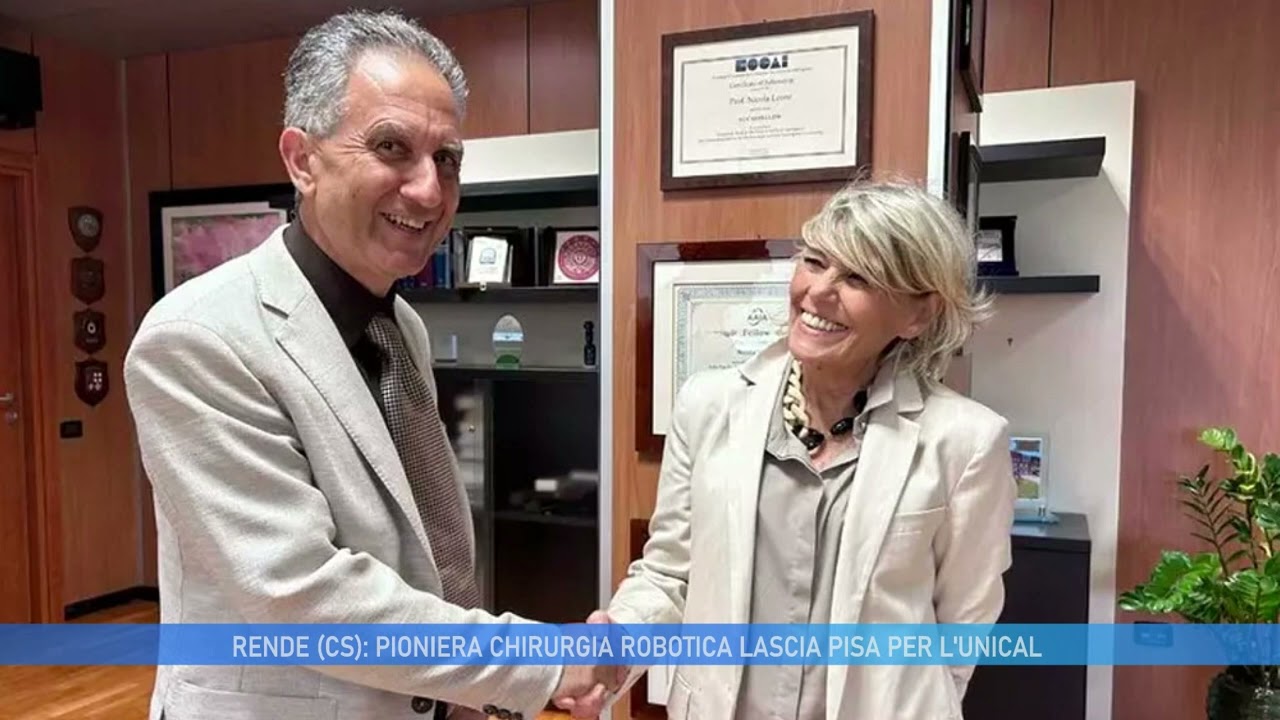 RENDE:  PIONIERA CHIRURGIA ROBOTICA LASCIA PISA PER L' UNICAL