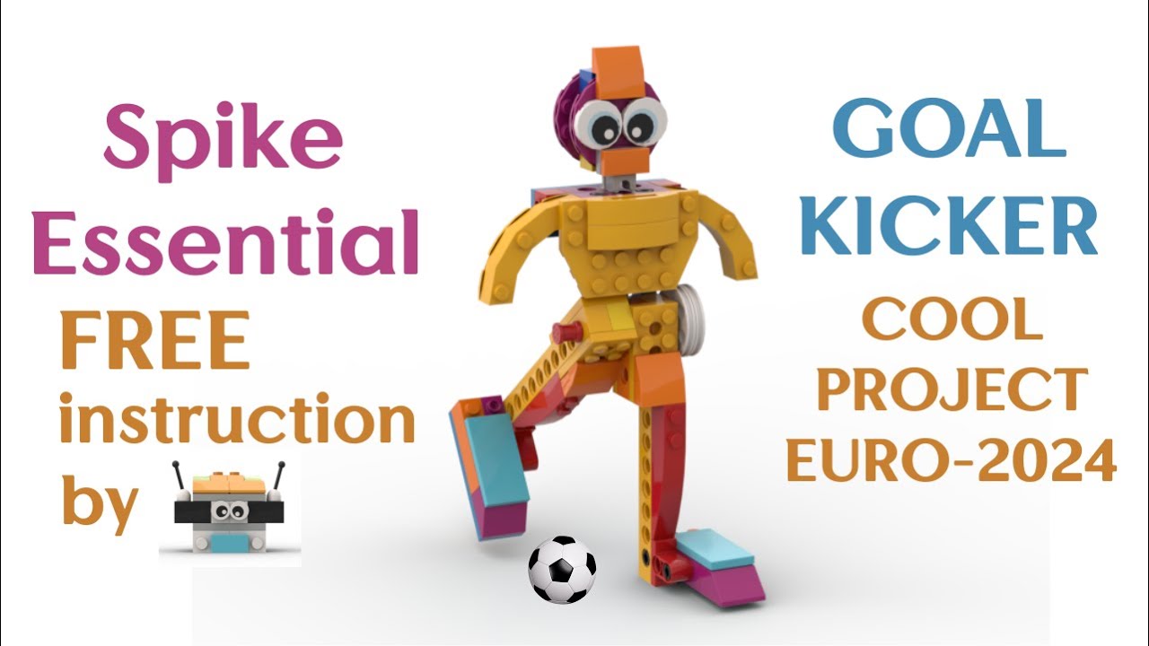 Goal Kicker Lego Spike Essential Free instruction for EURO 2024