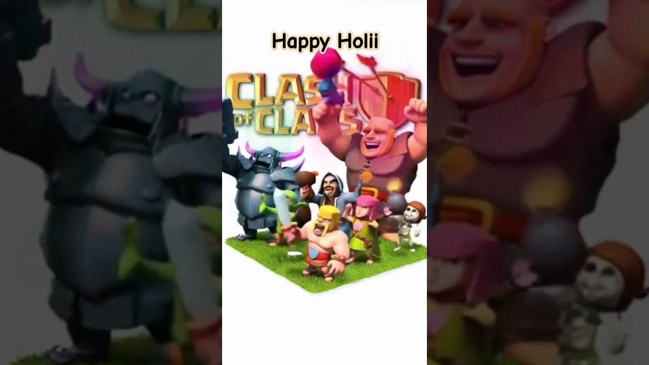 Holi Festival with a Clash of Clans Twist! #india #coc