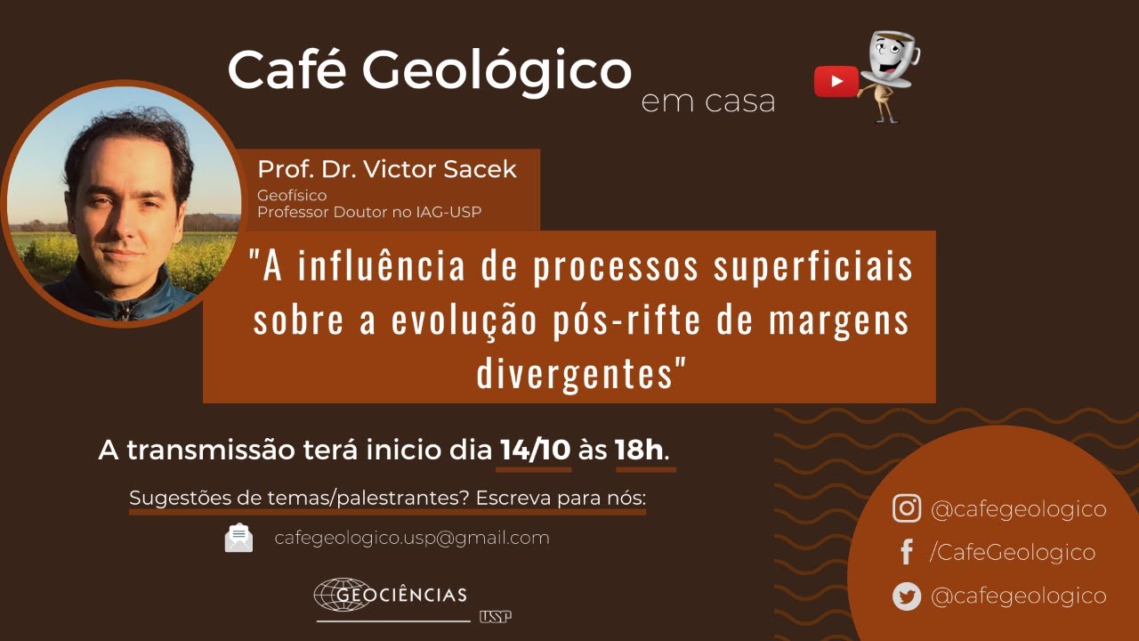 “A influência de processos superficiais sobre a evolução pós-rifte de margens divergentes”