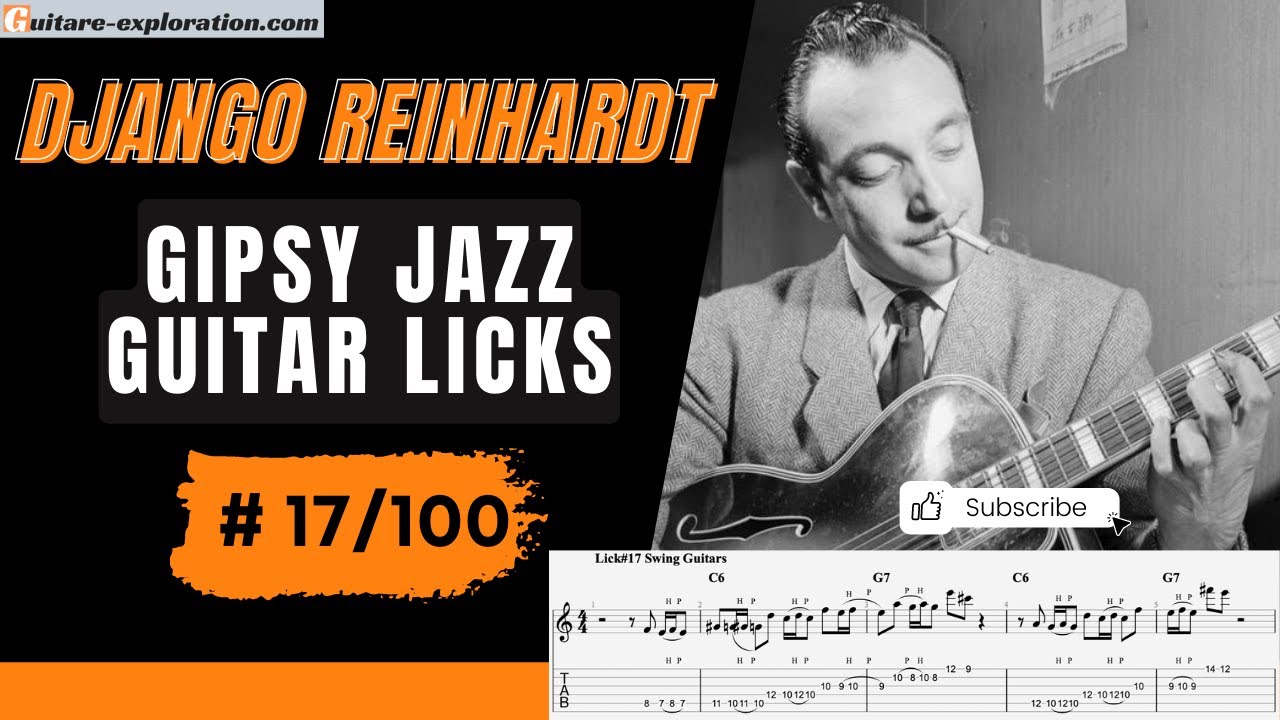 Django Reinhardt Gypsy Jazz Guitar Licks (17/100)