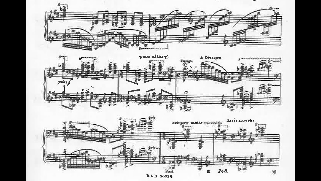 Ernest Bloch - Concerto Symphonique for Piano and Orchestra (1947-48) [Score-Video]