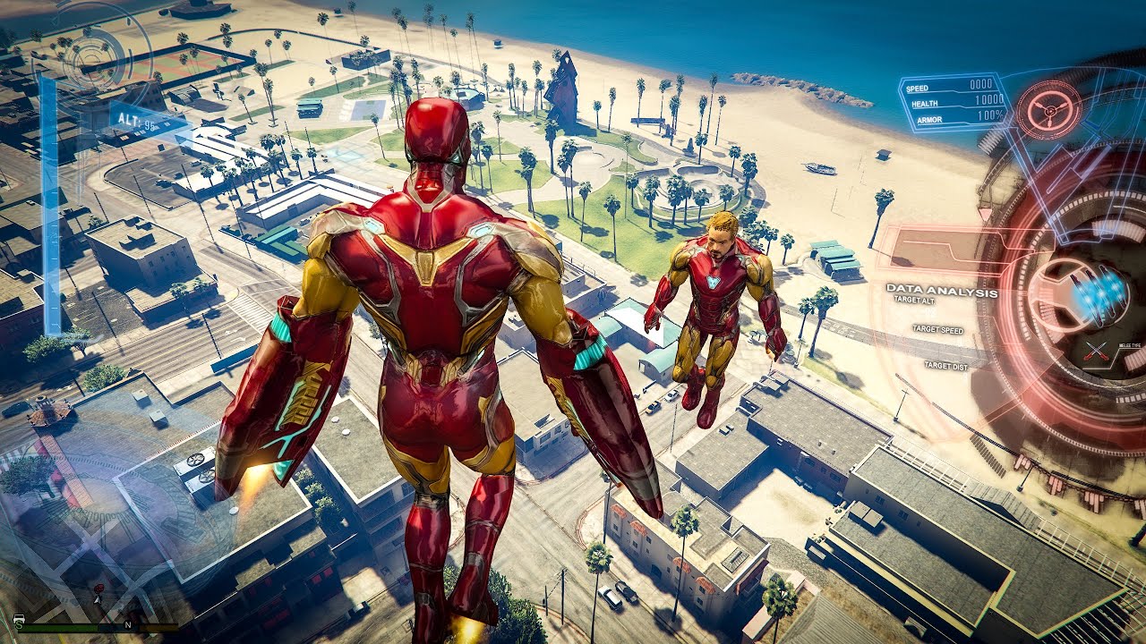 &rlm;Iron Man vs Tony Stark - GTA 5 Iron Man mod - CocoBibu