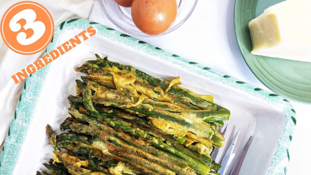 Saut&eacute;ed Asparagus (With Egg & Romano Cheese) | Keto!