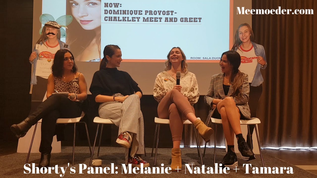 Shorty's 2019 Panel Melanie Scrofano + Natalie Krill + Tamara Duarte [Wynonna Earp]