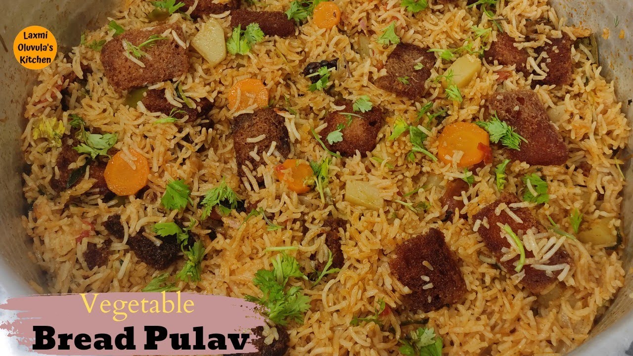 పెళ్లిళ్ళ స్పెషల్ బ్రేడ్ పులావ్ |Bread Pualo Recipe|  Bread Veg pulav |Vegetable bread pulav recipe