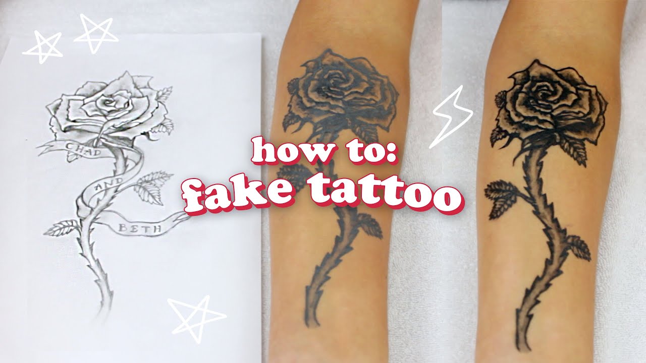 HOW TO: FAKE TATTOO 💉