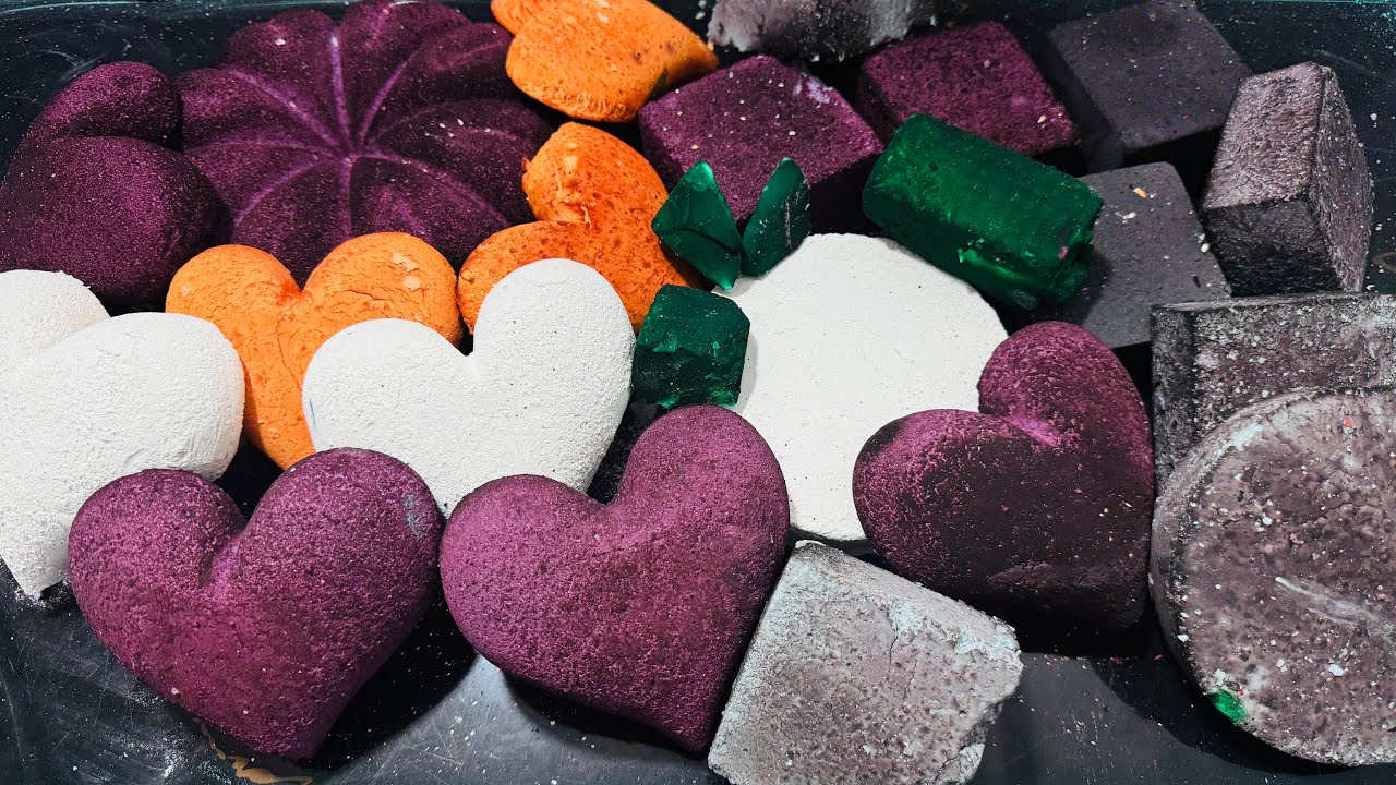 Soft Crispy Dyed Chalk ASMR Reforms | Oddly Satisfying ASMR Crush