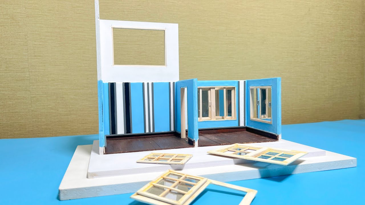✨DIY Ice Cream Stick House | Handmade by Murari | Easy Craft Tutorial  Part- 1💫