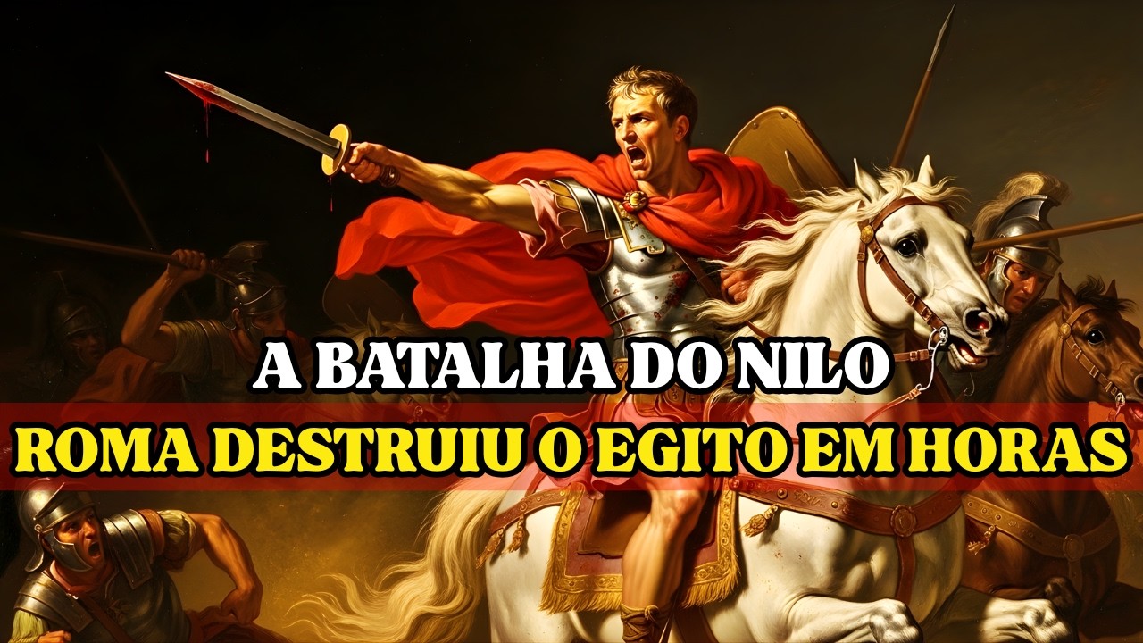 BATALHA DO NILO: O DIA EM QUE JÚLIO CÉSAR DESTRUIU O EGITO COM APENAS 3.000 HOMENS