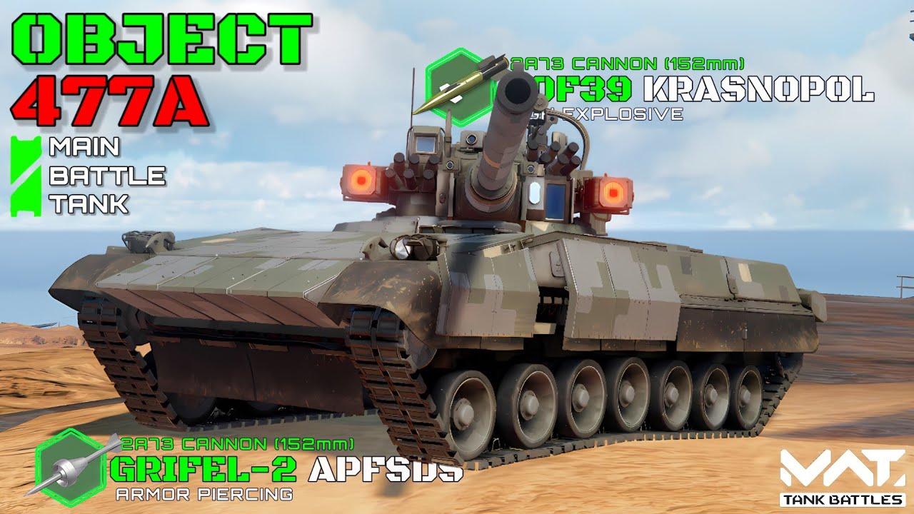 Object 477A Molot Main Battle Tank! Gameplay! - MWT Tank Battles