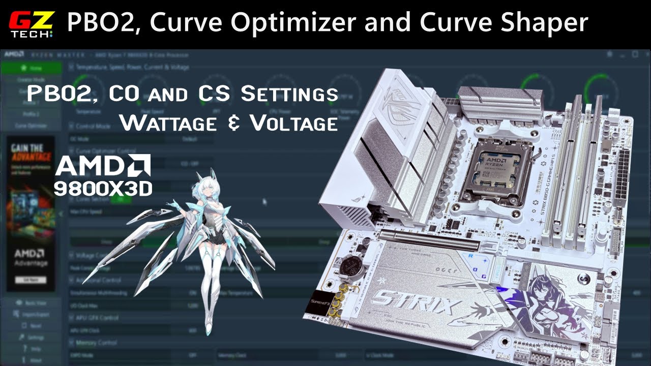 PBO2 Curve Optimizing with 9800X3D on ASUS Motherboard