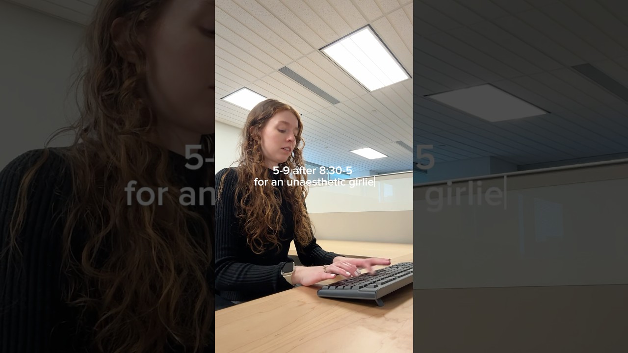 timestamped 5-9 routine for an unaesthetic girlie 🤍 #nightroutine #vlogs #officelife