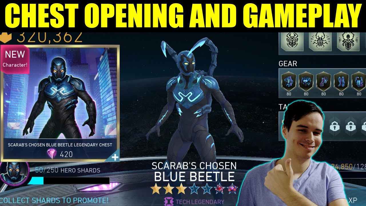 Legendary Blue Beetle Chest Opening & Gameplay Injustice 2 Mobile