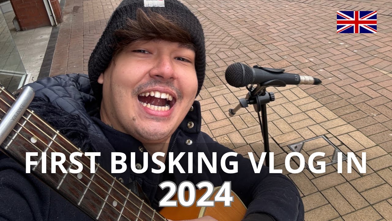BUSKING AGAIN!! Windy Day #vlog