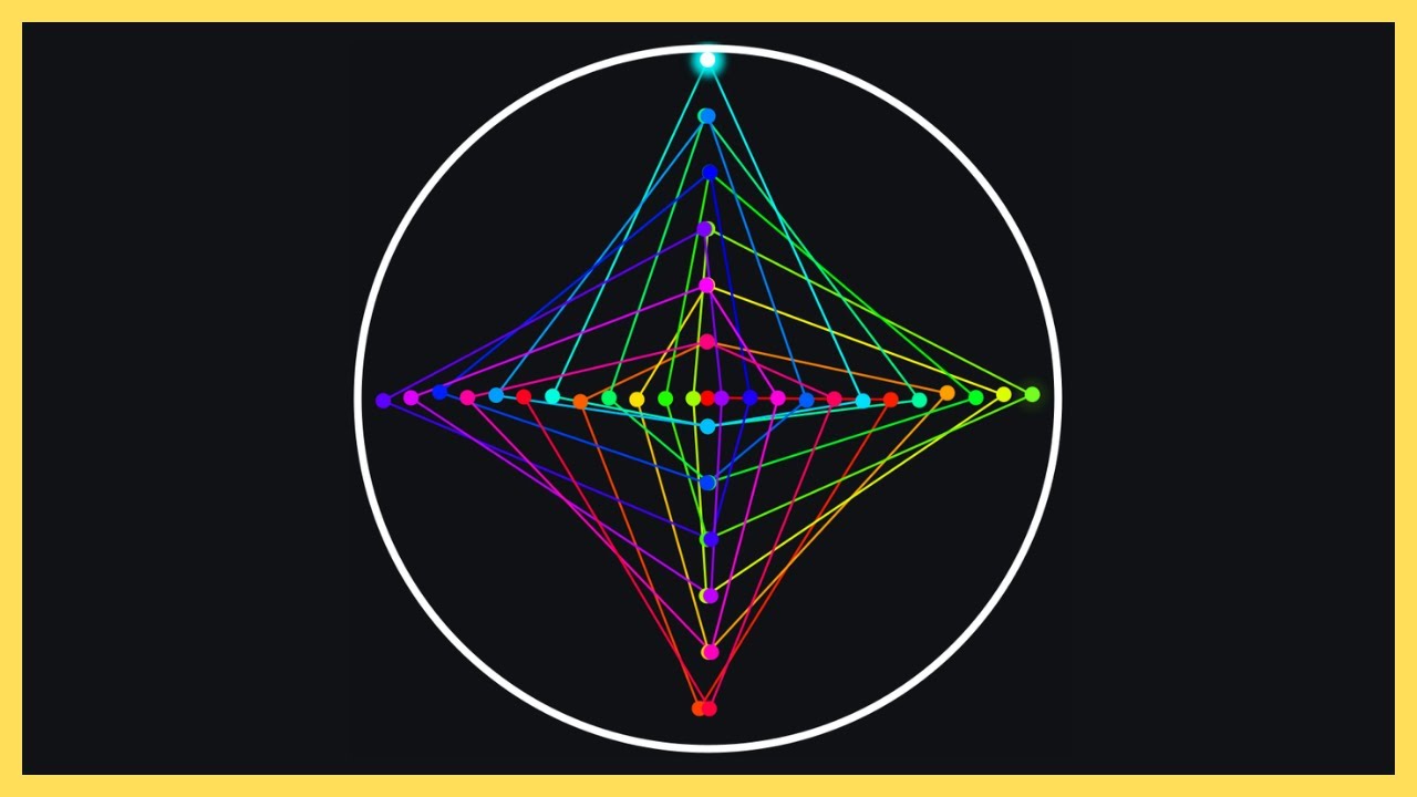 RELAX With This 20 Minutes Spiral Pendulum. So Many Geometric Patterns.
