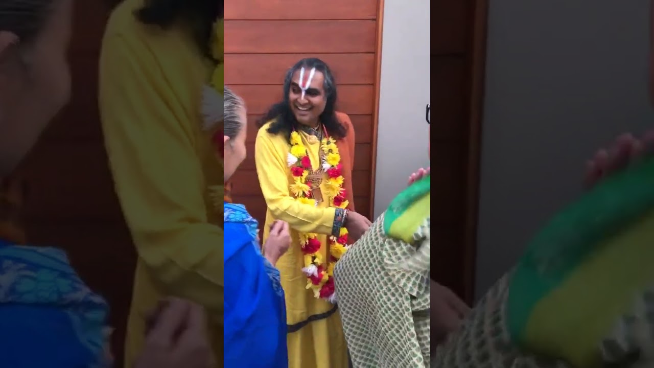 Chegada ao templo de Lima, Peru, bhajans e Satsang