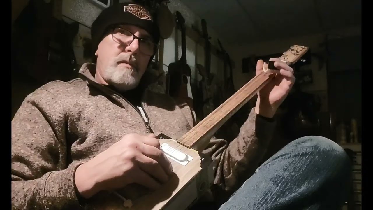 Three String Fretless Guitar and Mojobone Slide 