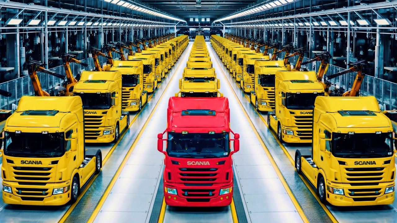 Inside the Scania Truck Factory | From Raw Steel to Finished Heavy-Duty Machines (Full Process)