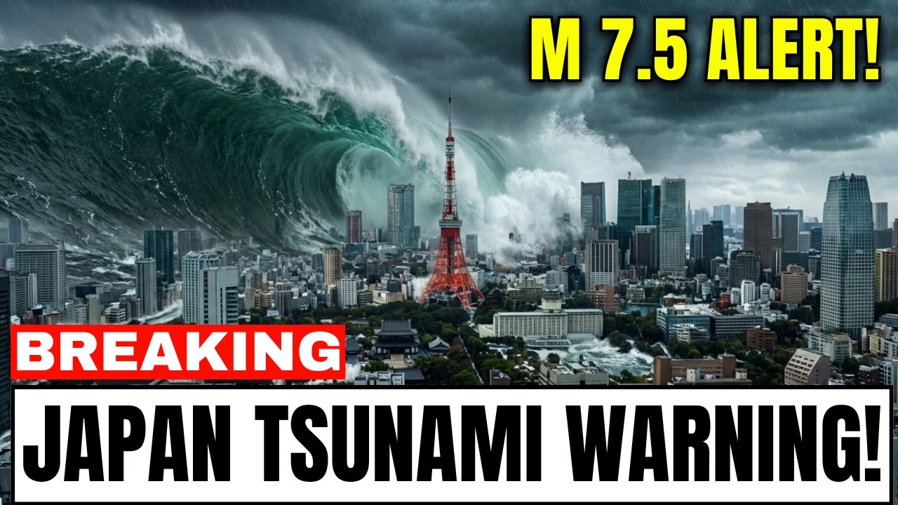 Japan's M7.5 EARTHQUAKE Triggers TSUNAMIAlert&mdash;90,000 EVACUATED as 70cm Waves HIT Northeastern Coast!