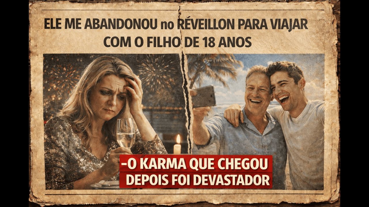 Ele Me Abandonou no Réveillon Para Viajar com o Filho… O Que Veio Depois Ninguém Esperava