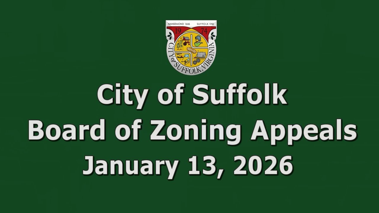 Suffolk Board of Zoning Appeals Meeting (1-13-26)