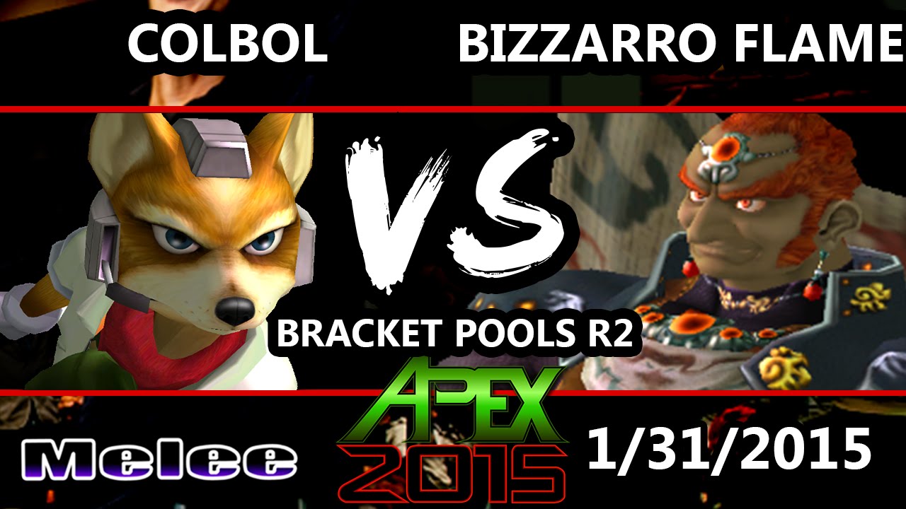 Apex 2015 - Bizzarro Flame (Ganondorf) Vs. Colbol (Fox) - Pools Round 2 - SSBM