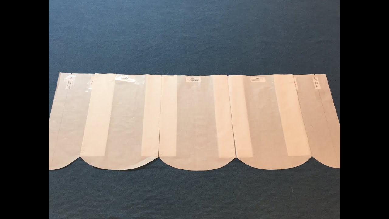 Step 2 How To Cut A Scalloped Valance From Pattern