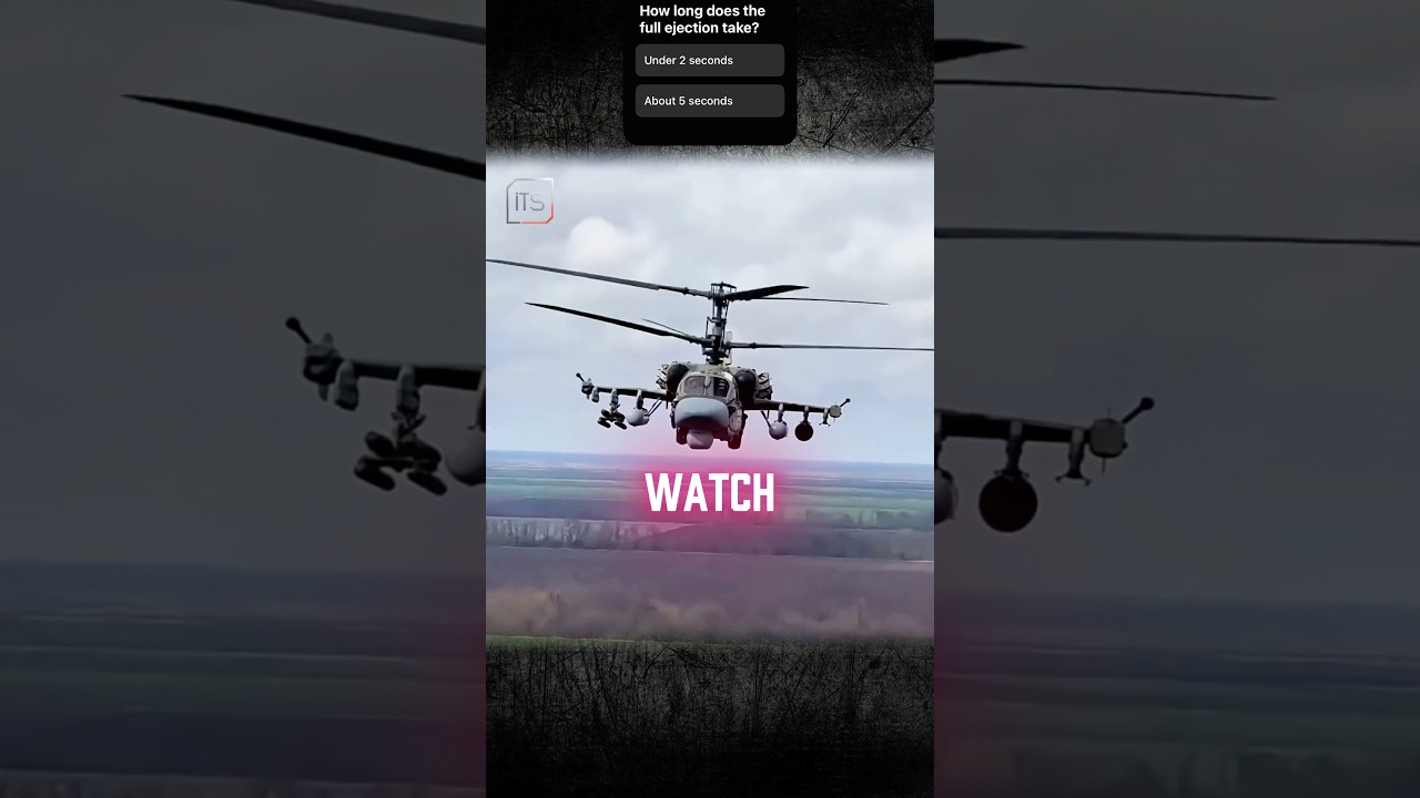 Этот вертолет может безопасно катапультировать пилотов!