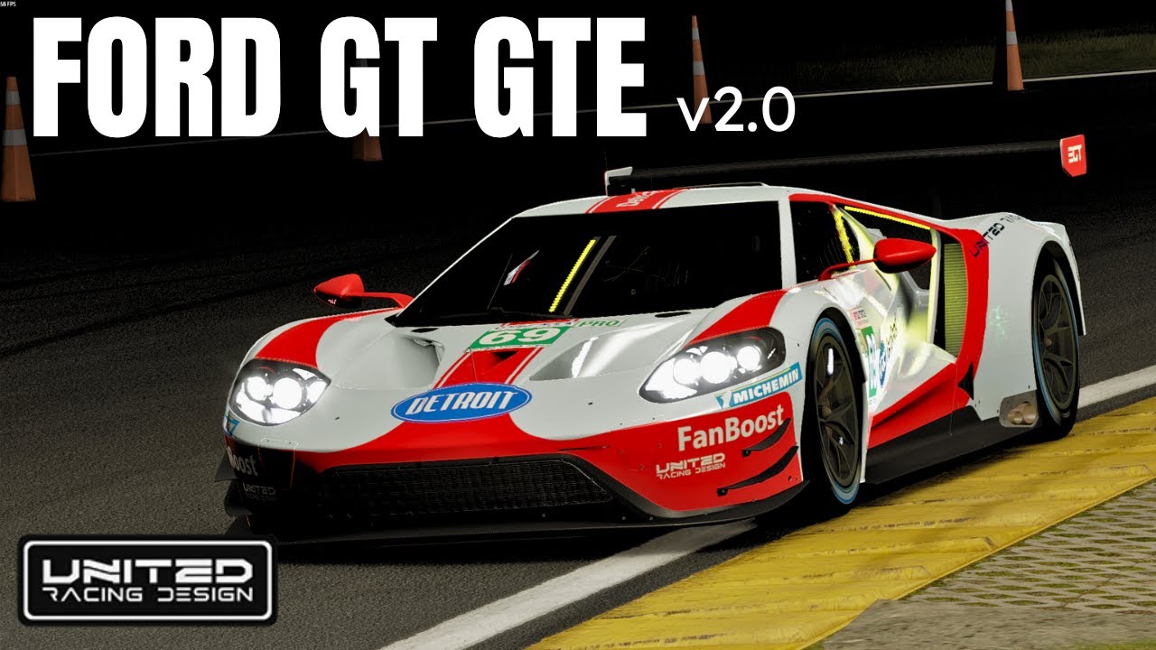 New FORD GT GTE MOD for Assetto Corsa | URD Detroit EGT V2.0